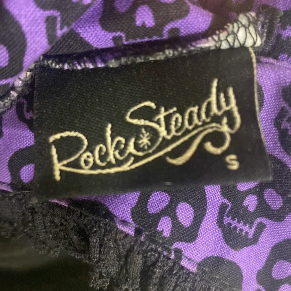 Y2k Black Leopard Print Pinup Dress with skulls - Picture 8 of 9